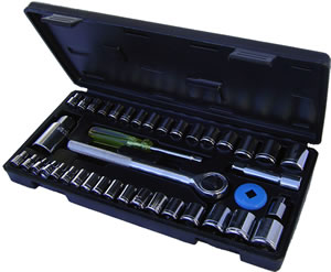 Socket Set Metric-SAE 40pce $15.30